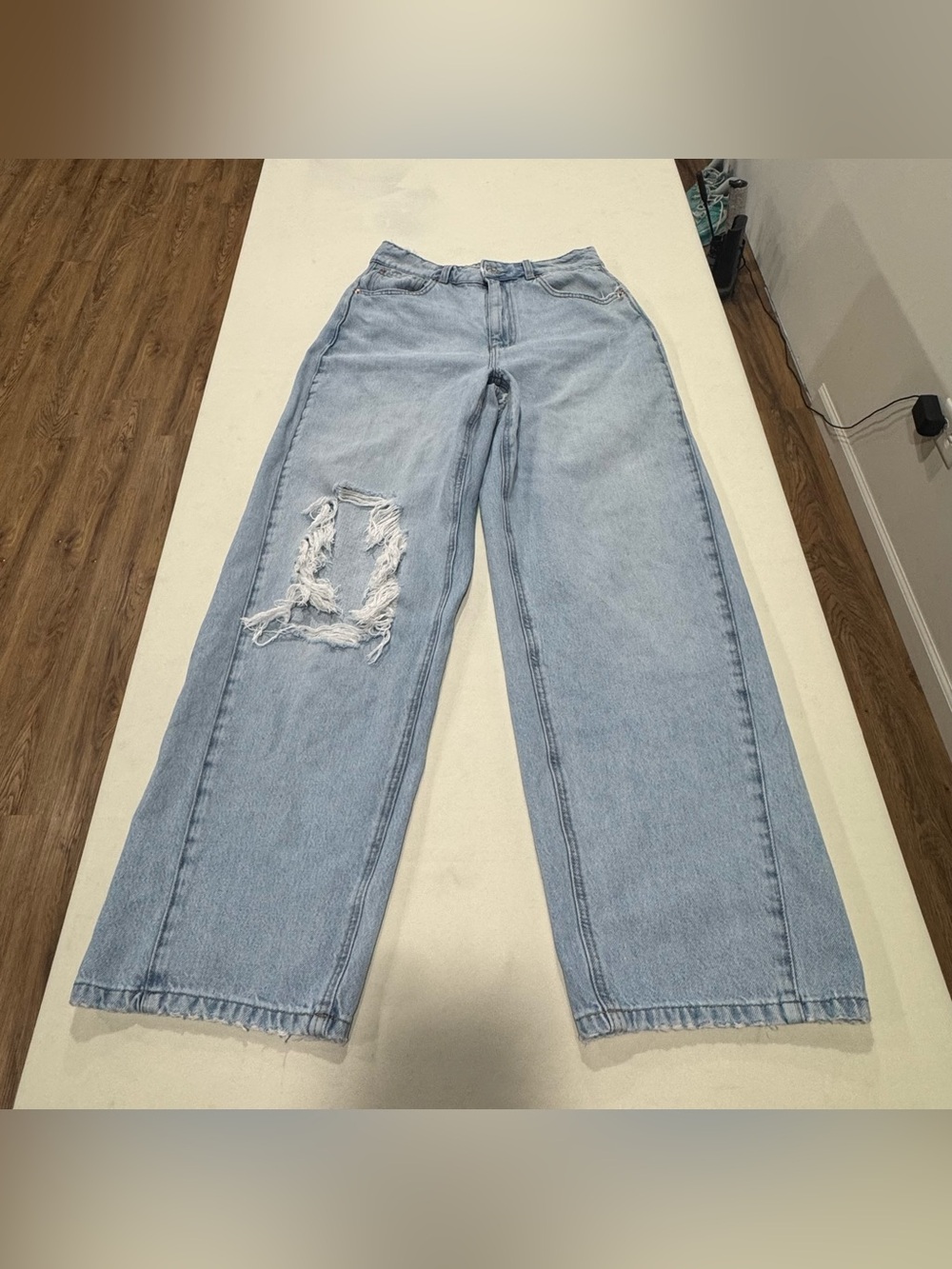 Garage‎ Denim Baggy Distressed Jeans Womens 5/27 Ample Fit Y2K Grunge